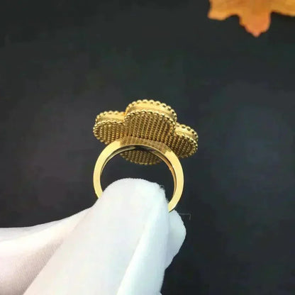[Auream]CLOVER MALACHITE RING
