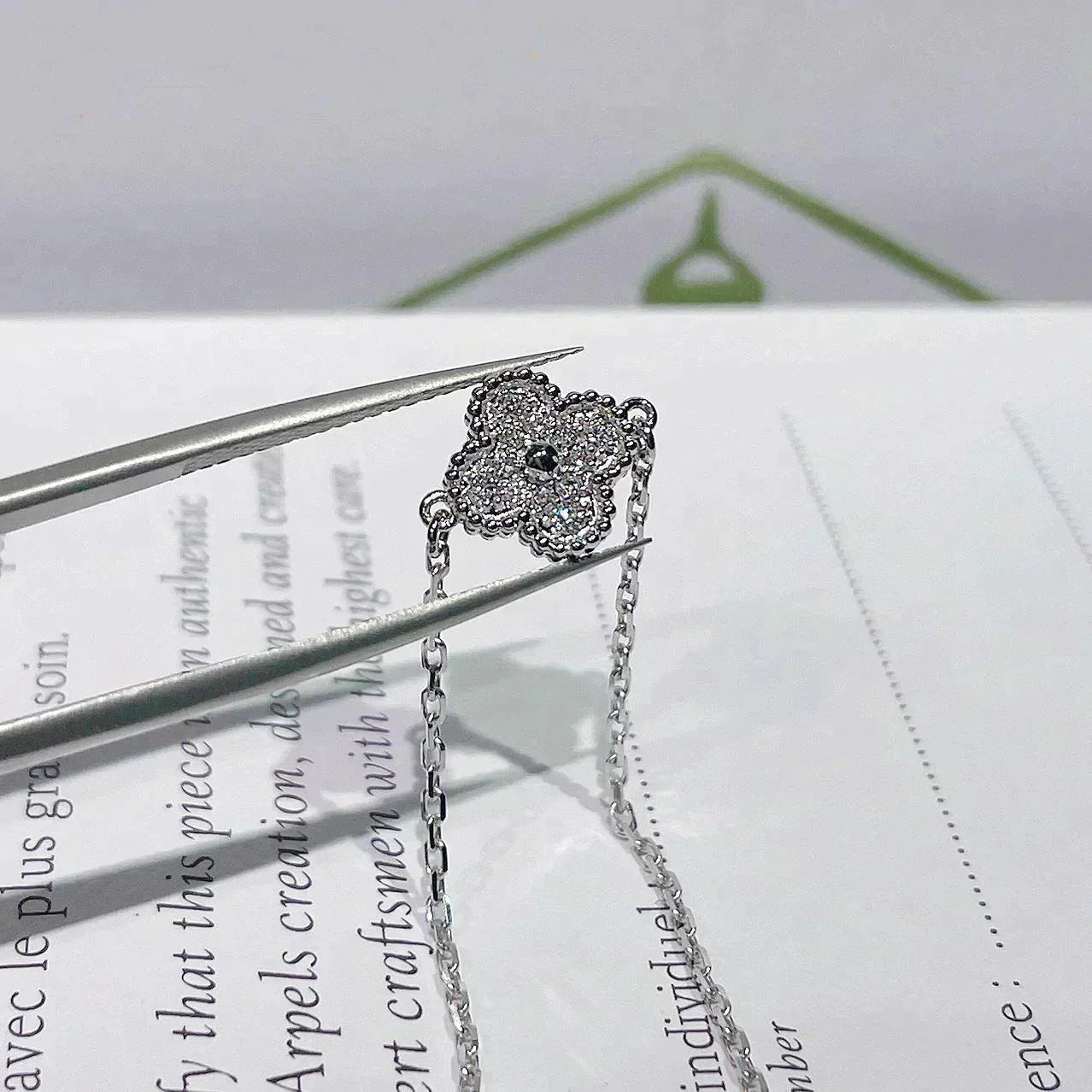 [Auream]CLOVER  SINGLE FLOWER BRACELET SILVER