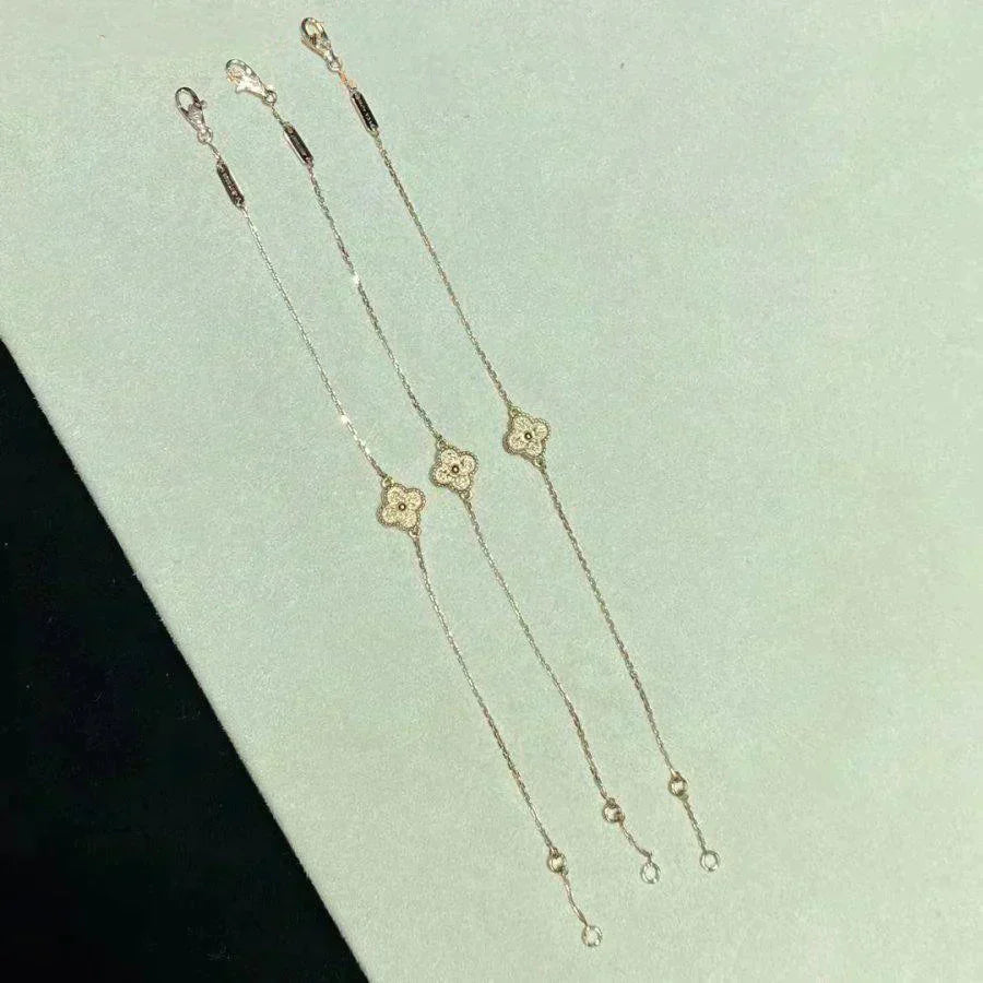 [Auream]CLOVER SINGLE FLOWER BRACELET