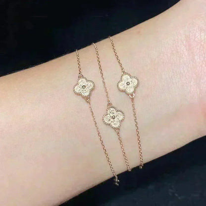 [Auream]CLOVER SINGLE FLOWER BRACELET