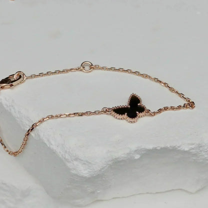 [Auream]BUTTERFLY ONYX  BUTTERFLY BRACELET