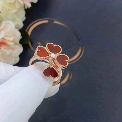 [Auream]SWEET CLOVER CARNELIAN RING