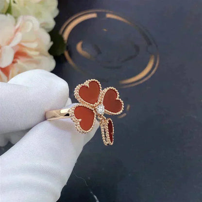 [Auream]SWEET CLOVER CARNELIAN RING