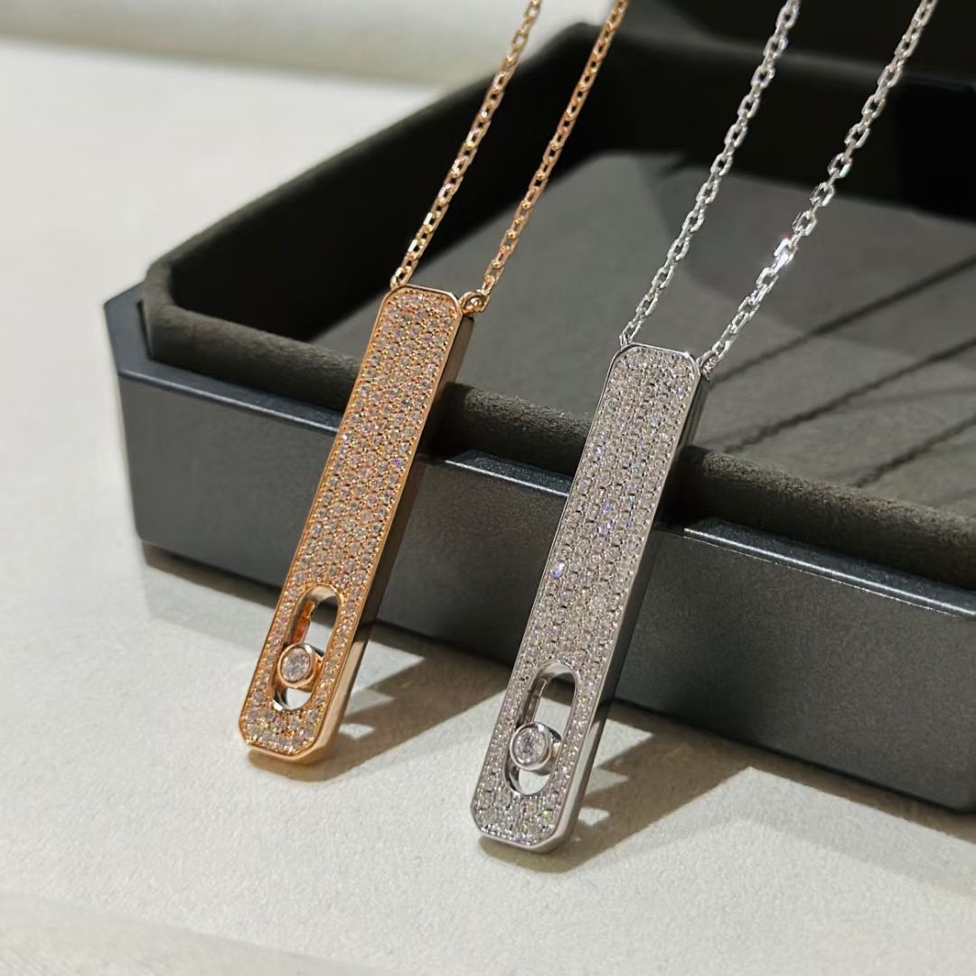 [Auream]MY FIRST DIAMOND PAVED NECKLACE