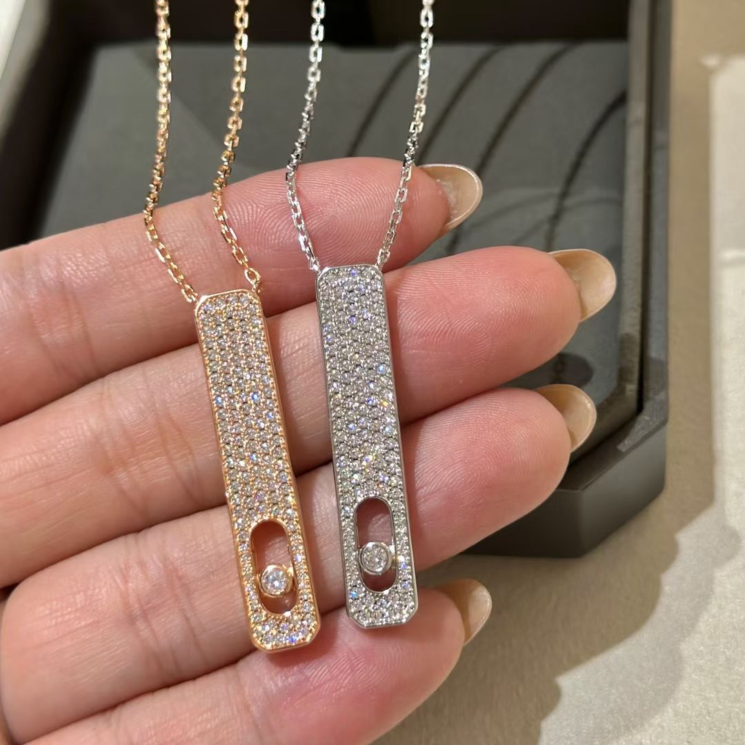 [Auream]MY FIRST DIAMOND PAVED NECKLACE