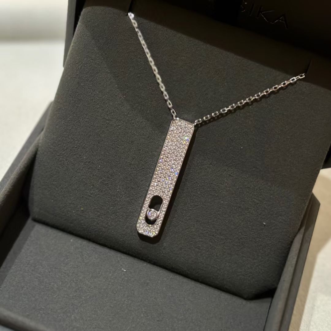 [Auream]MY FIRST DIAMOND PAVED NECKLACE
