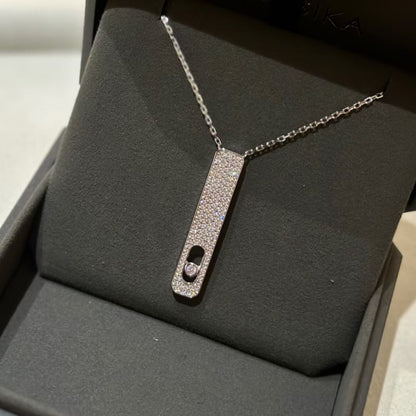 [Auream]MY FIRST DIAMOND PAVED NECKLACE