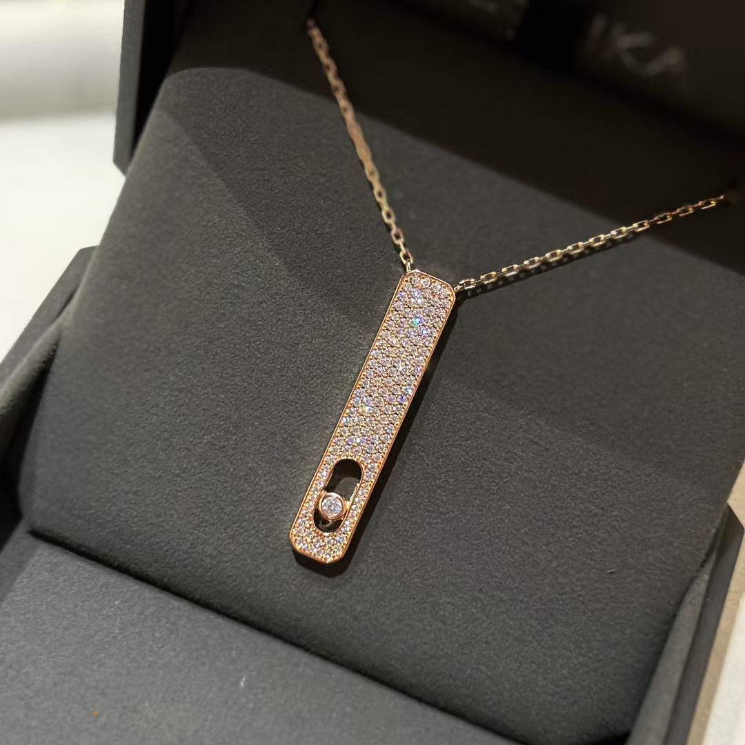 [Auream]MY FIRST DIAMOND PAVED NECKLACE