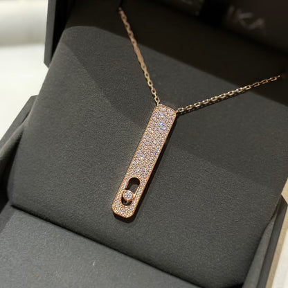 [Auream]MY FIRST DIAMOND PAVED NECKLACE
