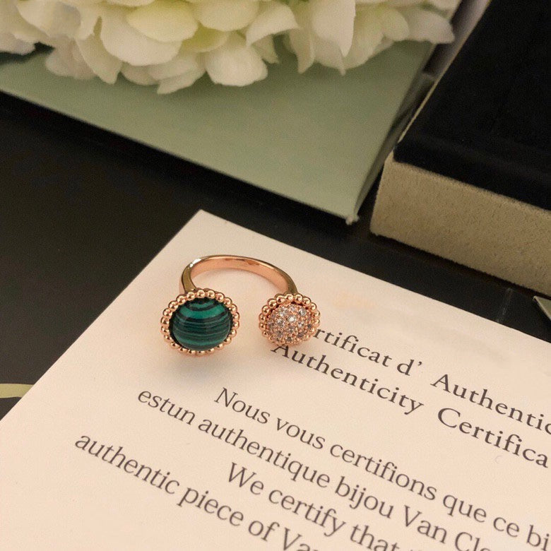 [Auream]PERLEE COULEURS DIAMOND ROSE GOLD BETWEEN THE FINGER RING