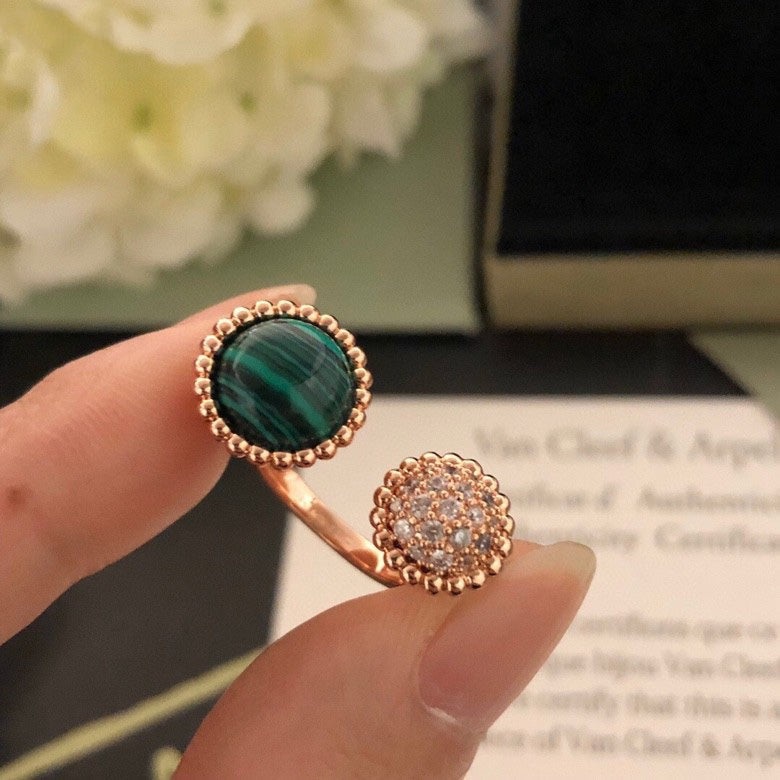 [Auream]PERLEE COULEURS DIAMOND ROSE GOLD BETWEEN THE FINGER RING