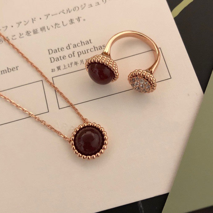 [Auream]PERLEE COULEURS DIAMOND ROSE GOLD BETWEEN THE FINGER RING