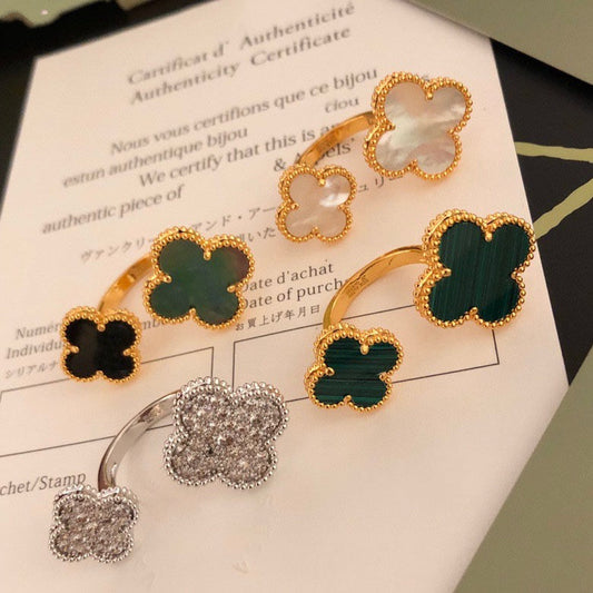 [Auream]CLOVER BETWEEN THE FINGER RING