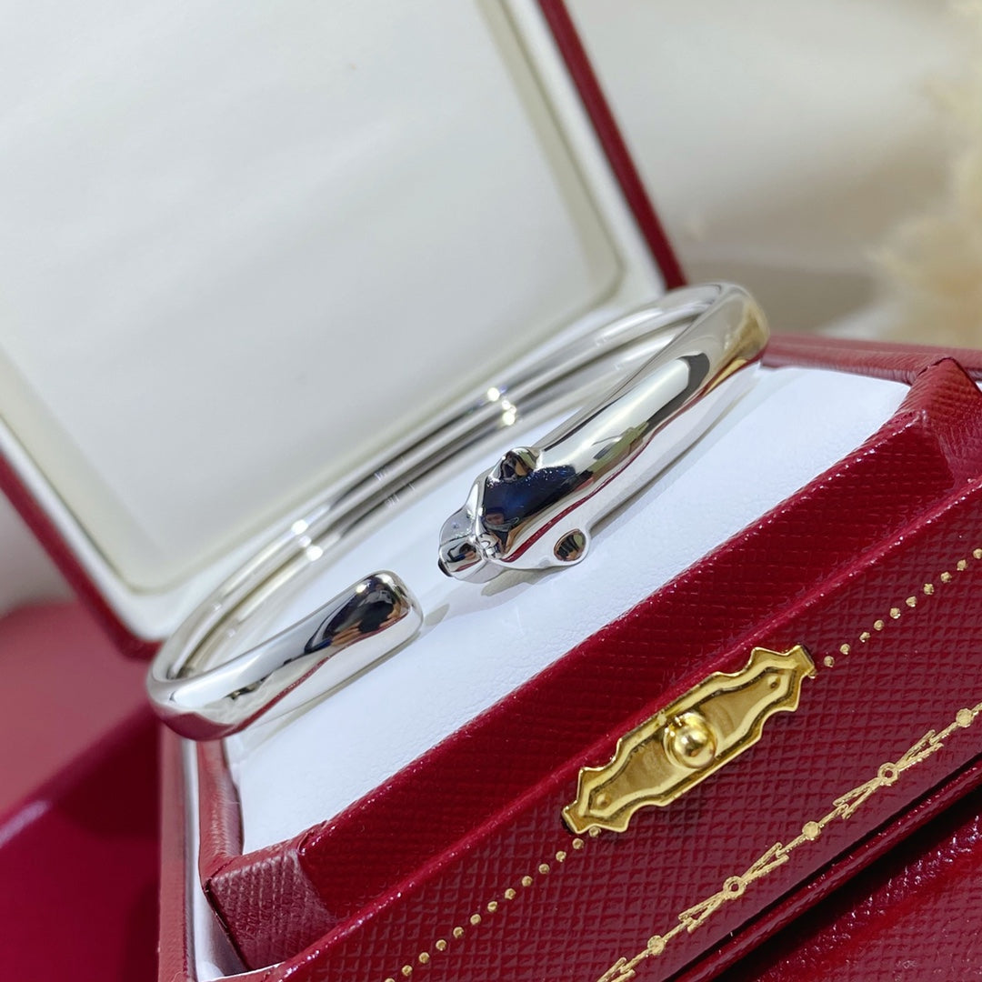 [Auream]PANTHERE SILVER OPEN BRACELET