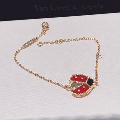 [Auream]LUCKY SPRING 1 MOTIF PINK GOLD BRACELET