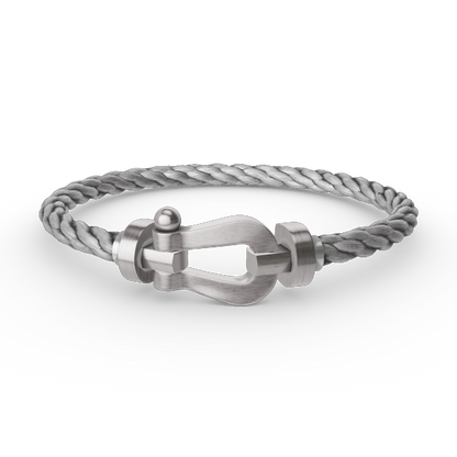 [Auream]FORCE LARGE HORSESHOE NO DIAMOND BRACELET SILVER