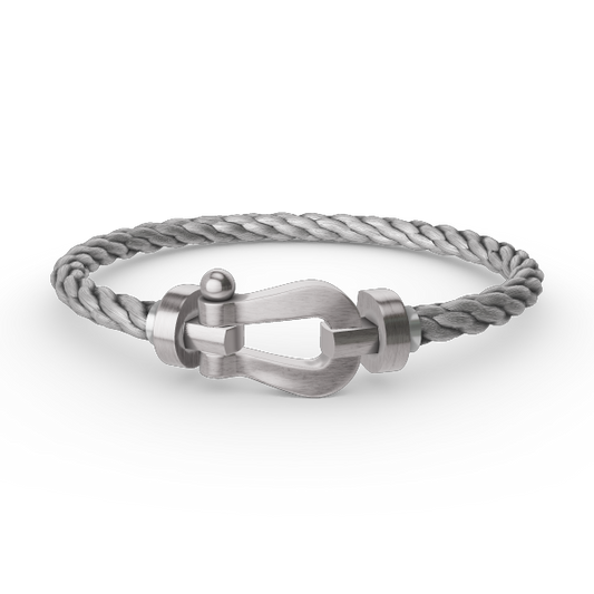 [Auream]FORCE LARGE HORSESHOE NO DIAMOND BRACELET SILVER