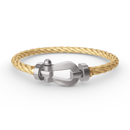 [Auream]FORCE LARGE HORSESHOE NO DIAMOND BRACELET SILVER
