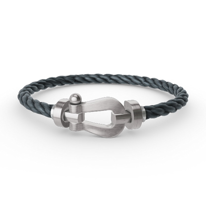 [Auream]FORCE LARGE HORSESHOE NO DIAMOND BRACELET SILVER