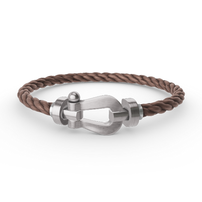 [Auream]FORCE LARGE HORSESHOE NO DIAMOND BRACELET SILVER