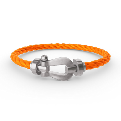 [Auream]FORCE LARGE HORSESHOE NO DIAMOND BRACELET SILVER