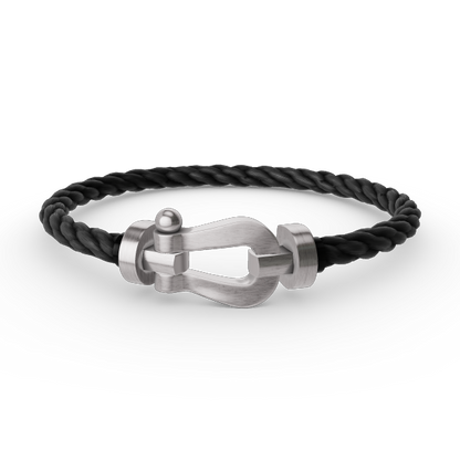 [Auream]FORCE LARGE HORSESHOE NO DIAMOND BRACELET SILVER