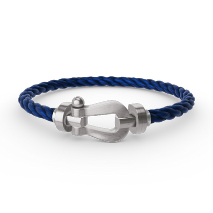 [Auream]FORCE LARGE HORSESHOE NO DIAMOND BRACELET SILVER