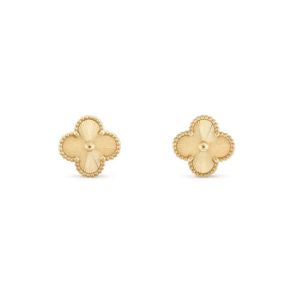 [Auream]CLOVER MEDIUM 1 MOTIFS LASER EARRINGS