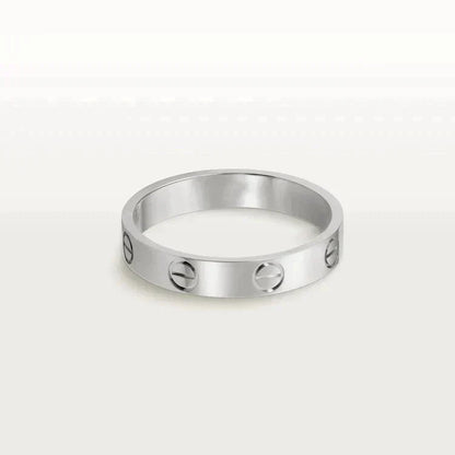 [Auream]LOVE RING 4MM 1 DIAMOND SILVER
