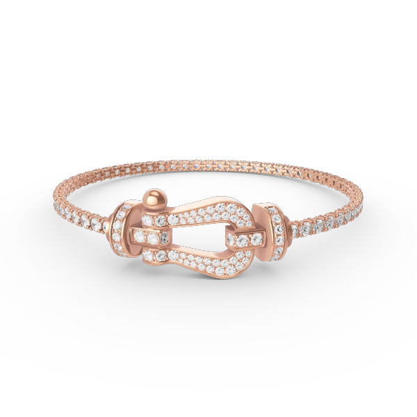 [Auream]FORCE  LARGE HORSESHOE FULL DIAMOND TENNIS BRACELET