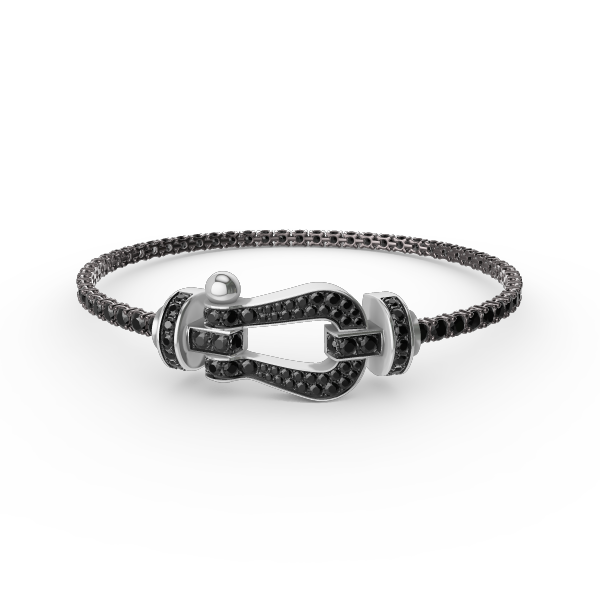[Auream]FORCE  LARGE HORSESHOE FULL DIAMOND TENNIS BRACELET