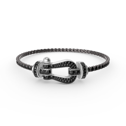 [Auream]FORCE  LARGE HORSESHOE FULL DIAMOND TENNIS BRACELET